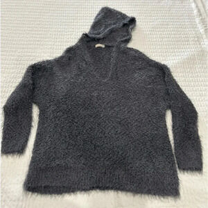 Elan Sweater- VNeck with Hood. Viscose and Nylon…THE softest sweater EVER!Size S